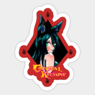 Critical Kitsune Esme Desgin Sticker